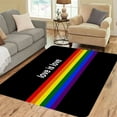 thumbnail image 2 of Love Printed Area Rugs LGBT Soft Floor Mat for Living Room Kitchen Bathroom Non-Slip Perfect Welcome Doormat Carpets, 2 of 7