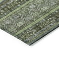 thumbnail image 4 of Addison Rugs Chantille Indoor/Outdoor Transitional Stripes Olive Washable Round Rug, 8' x 8', 4 of 6
