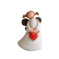 thumbnail image 2 of Estatua de ángel de niña, escultura de granja, decorativa, coleccionable, hecha a mano, arte artesanal Corazón, 2 of 9