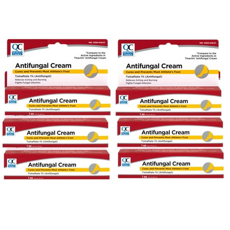 Quality Choice Antifungal Cream for Athlete's Foot, Relieves Itching & Burning, 1 OZ - 6 Pack