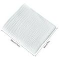 HANUUAZ Home Textile 8 Pack Cotton Burp Cloths Super Soft Cotton Towelettes Large 17 (White
