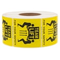 thumbnail image 1 of 1 Roll Team Lift Labels Heavy Shipping Sticker Caution Sticker Team Lift Package Labels 1000 labels per roll, 1 of 9