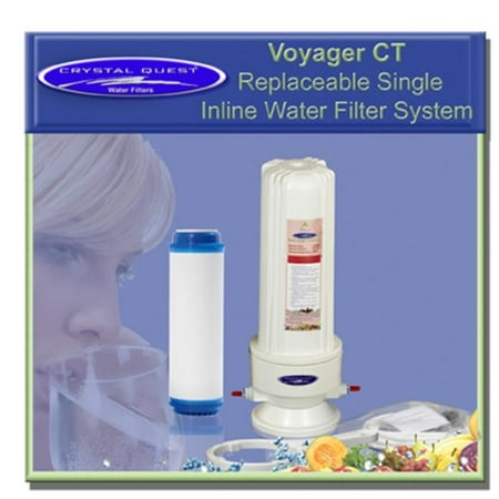 Crystal Quest CQE-IN-00105 Voyager CT Replaceable Single Inline Water Filter system-Ultimate