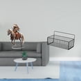 thumbnail image 2 of Centro De Mesa De Caballero Acrílico Con Estantes Flotantes De Metal Y Cesta De Alambre Para Decoración Del Hogar, Cocina, Baño Y Sala De Estar., 2 of 8