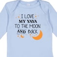 thumbnail image 4 of Inktastic I Love My Yaya to the Moon and Back Boys or Girls Long Sleeve Baby Bodysuit, 4 of 5