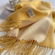 thumbnail image 3 of Winter Cashmere Women Scarf Female Luxury Brand Scarves Lady Tassel Bandana Women Solid Shawl Wraps Foulard Tippet Pashmina, 3 of 5