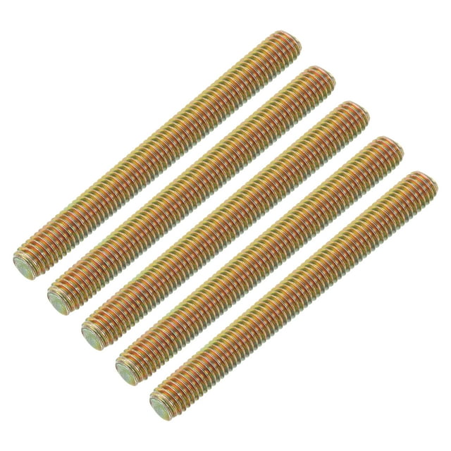 Uxcell 30 Pack Fully Threaded Rod, M8-1.25x80mm Carbon Steel Long Thread Screw