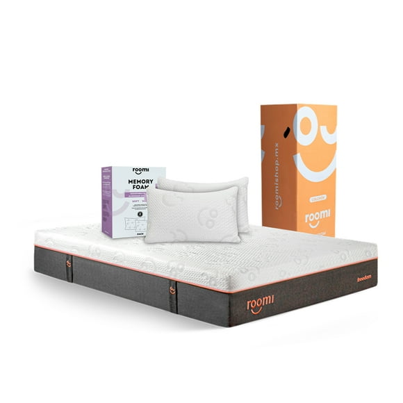 Colchón King Size Roomi Freedom Más 2 Almohadas De Memory Foam Ajustable