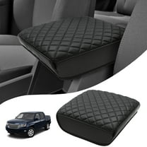 KBH Center Console Armrest Cover for 2006-2014 Honda Ridgeline Accessories, Middle Console Lid Protector Cushion Pad, Leather Car Interior Accessories, Black