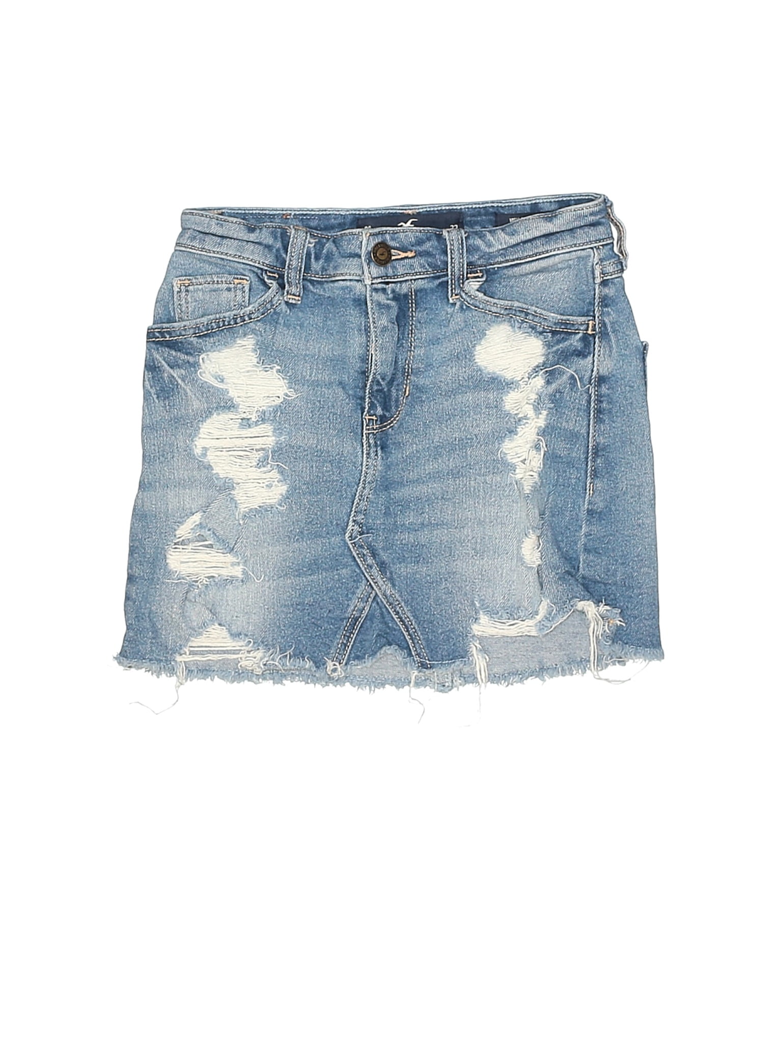 hollister denim skirt