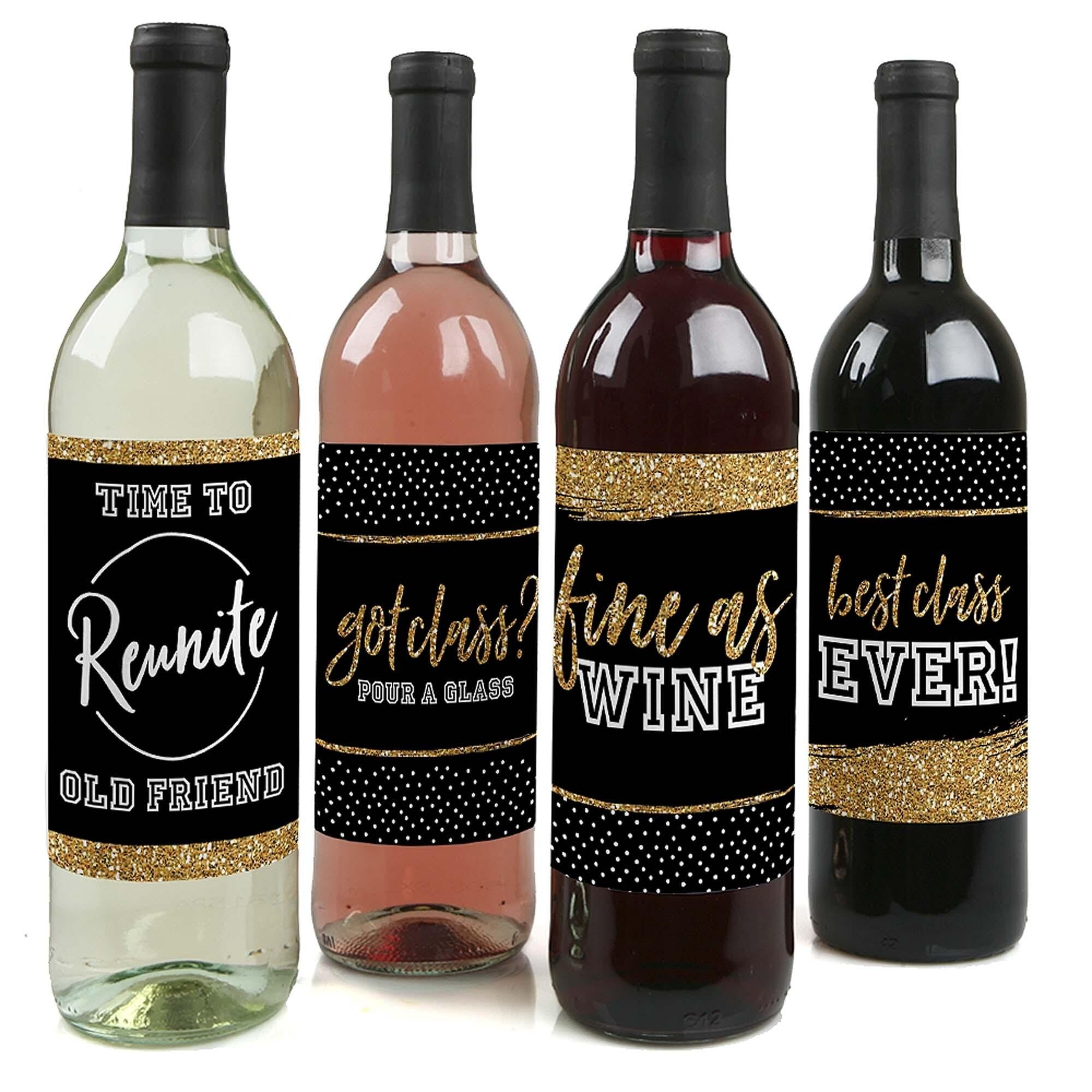 Details about   40th Birthday Wine Bottle Labels for Friends Funny Bday Party Decorations Gifts 