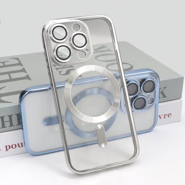 Fundas de teléfono ProtectorMag Safe Camera Film Luxury Clear Magnetic Iphone 14 Funda para Iphone 11 12 13 14 Pro para Samsung S22 S23