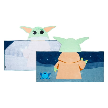Disney The Mandalorian Baby Yoda 2 Pack Hooded Towels