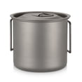 thumbnail image 4 of Tazas de titanio Copa de titanio ultraligera portátil para acampar al aire libre Tapa de agua de campo de campo , con manillable 300ml / 350ml / 450ml / 550ml / 650ml / 750ml, 4 of 7