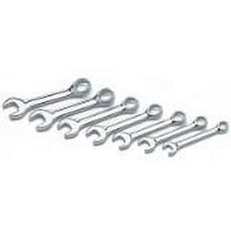 Wilmar Performance Tool W30607 MM Full Polish Stubby Wrench, 7-Piece, 1-Pack