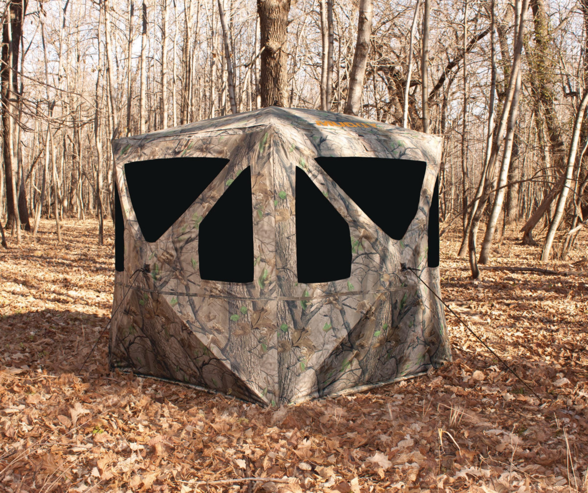 Muddy Hunting Whitetail Deer Buck Hog Silent Standing Height 64” Epic Camo Pattern Ravage Ground Blind