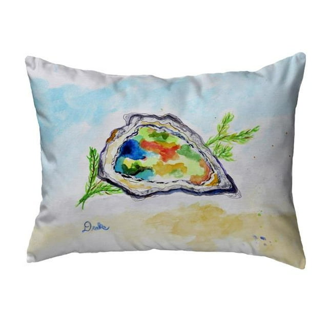 Betsy Drake NC1011 16 x 20 Po Huître Colorée Non Assortie Oreiller Intérieur et Extérieur