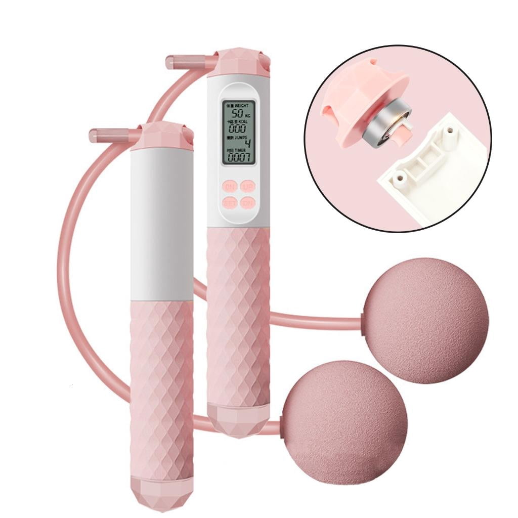 Yihuala Fitness Skipping Rope Digital Counting Jump Rope Weighted Jump Rope With Nonslip Handle for Indoor Outdoor Exercise
