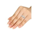 thumbnail image 5 of 1/2 Carat T.W. Diamond Criss-Cross Shank Three-Stone 14kt White Gold Engagement Ring Set, 5 of 5