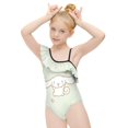 thumbnail image 4 of Cinnamoroll Girls One Piece Swimsuits Hawaiian Ruffle Swimwear Beach Bathing Suit Outfits, 4 of 7
