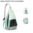 thumbnail image 2 of Waterproof Flamingo Hiking Sling Backpack for Women – Cute Tropical Bird Crossbody Chest Bag with Adjustable Strap, Hawaiian Floral Travel Backpack for Beach, Outdoor & Everyday Use, 2 of 4