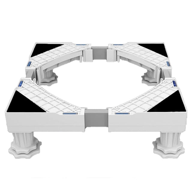 Support de Machine à Laver, Piédestal de Réfrigérateur pour Machine à Laver, Longueur Réglable, Charge 300Kg Anti-Vibration Anti-Bruit
