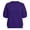 Dark Purple, variant on Womens Oversized Short Sleeve Sweatshirt Crewneck Puff Sleeve Top Crew Neck, Casual, Loose Fit, Cute Spring Summer Top, Trendy Fashion, Lightweight(White,XXXL)