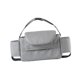 thumbnail image 2 of Bolsa de pañales para bebé, bolsa organizadora de pañales, fácil de instalar, con portavasos, bolsa de lona liviana y elegante para cochecito de bebé Gris, 2 of 8