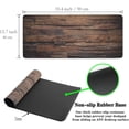 thumbnail image 6 of Gaming Mousepad Computer Desk Pad, Computer Desk Mats XXL Mouse Pad, Pc Gaming Mat Waterproof Non-Slip Rubber Base, 35.4" X 15.7" for Work/Game/Office Dark Wood, Vintage Natural Wooden Board, 6 of 6