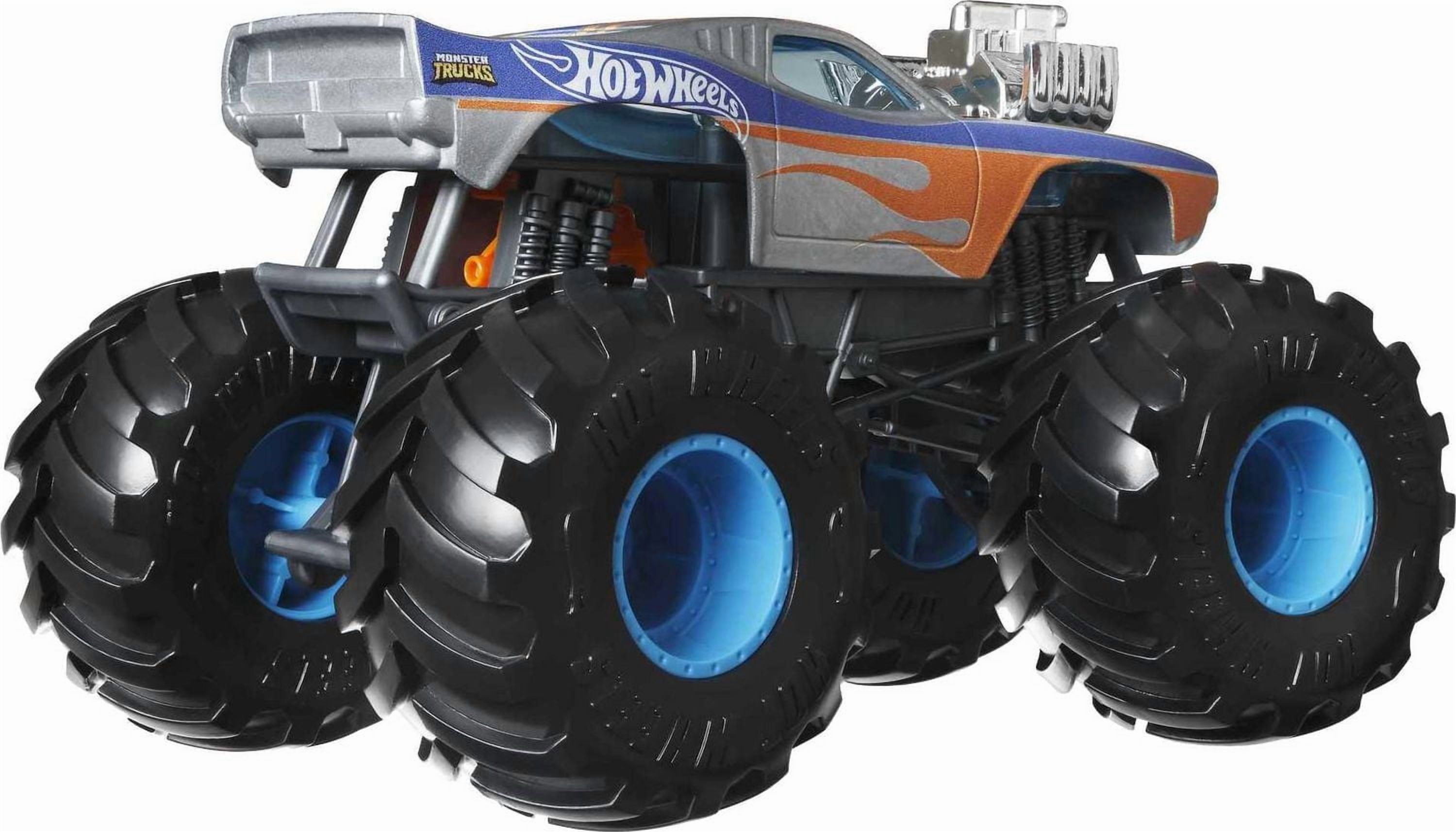 Hot Wheels Monster Trucks 1:24 Scale Vehicle Rodger Dodger, Collectible Die-Cast Toy Trucks