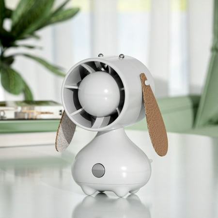 

Dezsed Creative Gift Cute Pet Puppy Usb Small Fan Cute Girl Ins Mini Desktop Fan Hand-held Decoration Fan Mute And Strong Wind on Clearance Gray B