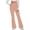Pink, variant on Trouser Yoga Pants for Women Flared Retro Trendy Slim Yoga Trousers Elastic Spandex High Rise Full Length Trousers Solid Pants for Teen Girls Butt Lifting Graduation Blue