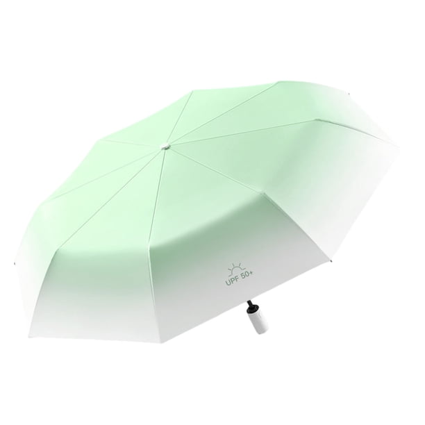 Paraguas de lluvia Injueey multicolor ligero y portátil plegable Pasto verde