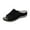 Black, variant on THDHVS Flat Sandals for Women,Women's Sandals,Women's Fashion Casual Summer Style Solid Color Wide Stripe Fish Mouth Thick Bottom Slippers Gray 5.5