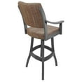 thumbnail image 2 of Casa Counter 26" Solid Wood Bar Stool - Watusi Madder - Grey, 2 of 2