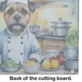 thumbnail image 5 of Border Terrier The Chef Glass Cutting Board 12 in x 15 in, 5 of 5