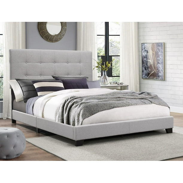Crown Mark Florence Gray Panel Bed, Multiple Sizes   Walmart.