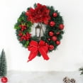 thumbnail image 3 of Guirnalda de Navidad artificial Guirnalda colgante Guirnalda de puerta para casa de vacaciones al aire libre 30 centimetros Yuyangstore Corona de invierno, 3 of 8
