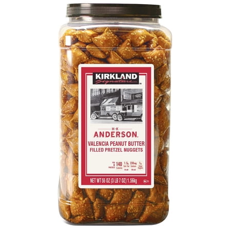 Kirkland Signature Peanut Butter Filled Pretzel Nuggets, 55 oz