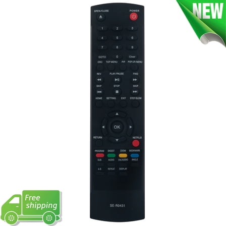 New SE-R0431 Remote Control for TOSHIBA Blu-Ray Player BDX3400 BDX5400 BDX6400