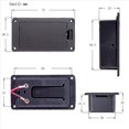 thumbnail image 4 of 10X Cubierta de BateríA de de Guitarra de Montaje Plano de 9V Caja de Almacenamiento de BateríA para Accesorio de Bajo de Guitarra EléCtrica, 4 of 5