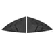 thumbnail image 1 of 2 uds alerón de ventana lateral superficie lisa triángulo divisor cubierta de sombra reemplazo para Tesla modelo Y 2021 a 2023 fibra de carbono, 1 of 14