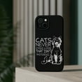 thumbnail image 4 of DistinctInk Tough Case for Apple iPhone 15 (6.1" Screen), Compatible with MagSafe Charging - Cats Never Strike a Pose not Photogenic, 4 of 6
