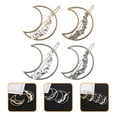 thumbnail image 1 of unbranded 4Ud Clips De Hollow Moon Con Perla Y Rhinestone Para Uso, 1 of 8