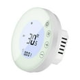 thumbnail image 1 of Thermostat Numérique Programmable Intelligent avec Écran Tactile LCD Rétroéclairé Rond pour Maison École Bureau Hôtel, 1 of 7