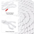 thumbnail image 3 of Uxcell Natural Twisted Cotton Rope 3/4 Inch x 25 Feet 3 Strand Soft Craft Rope with Sealing Tape White, 3 of 6