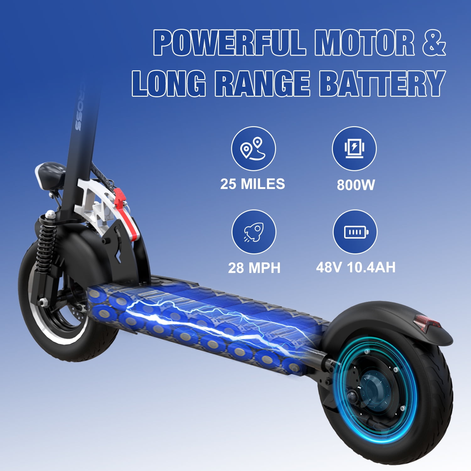 EVERCROSS H3 Electric Scooter with 10
