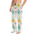 thumbnail image 2 of FORMRS Mens Pajama Pants with Pockets Sleepwear Lounge Bottoms Sizes S-2XL, Abstract Floral, 2 of 7