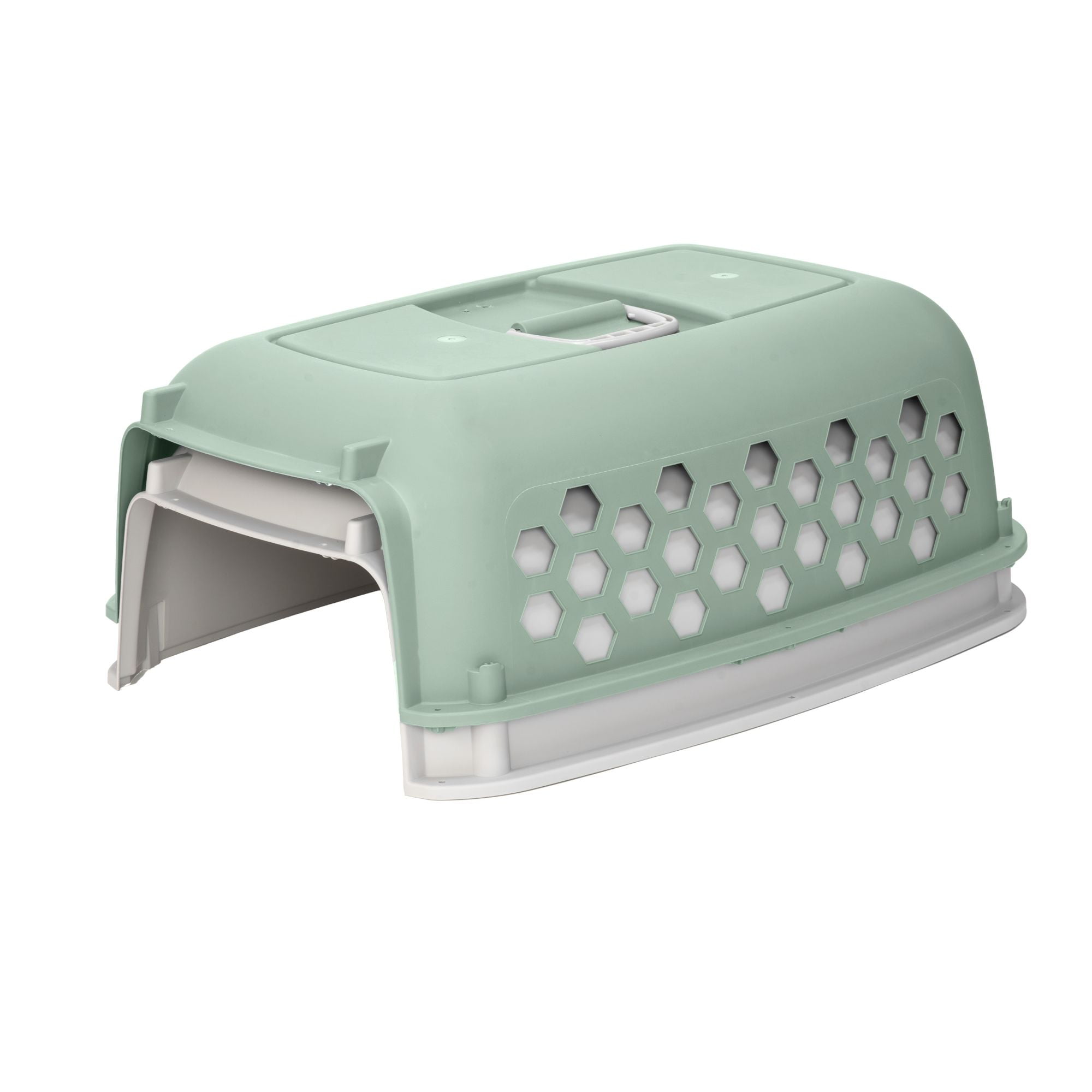 Vibrant Life 26" Plastic Portable Kennel for Dogs, Green