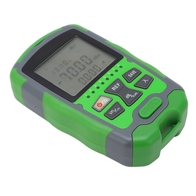 Fiber Optic Power Tester, 10 Standard Wavelengths Optical Power Meter 3.7V 650mah Battery With USB Charging Cable For Communication 15MW